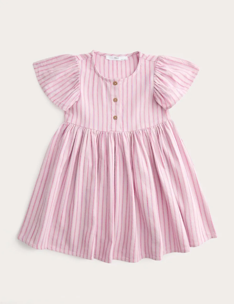 Pure Cotton Striped Dress (2-10 Yrs)