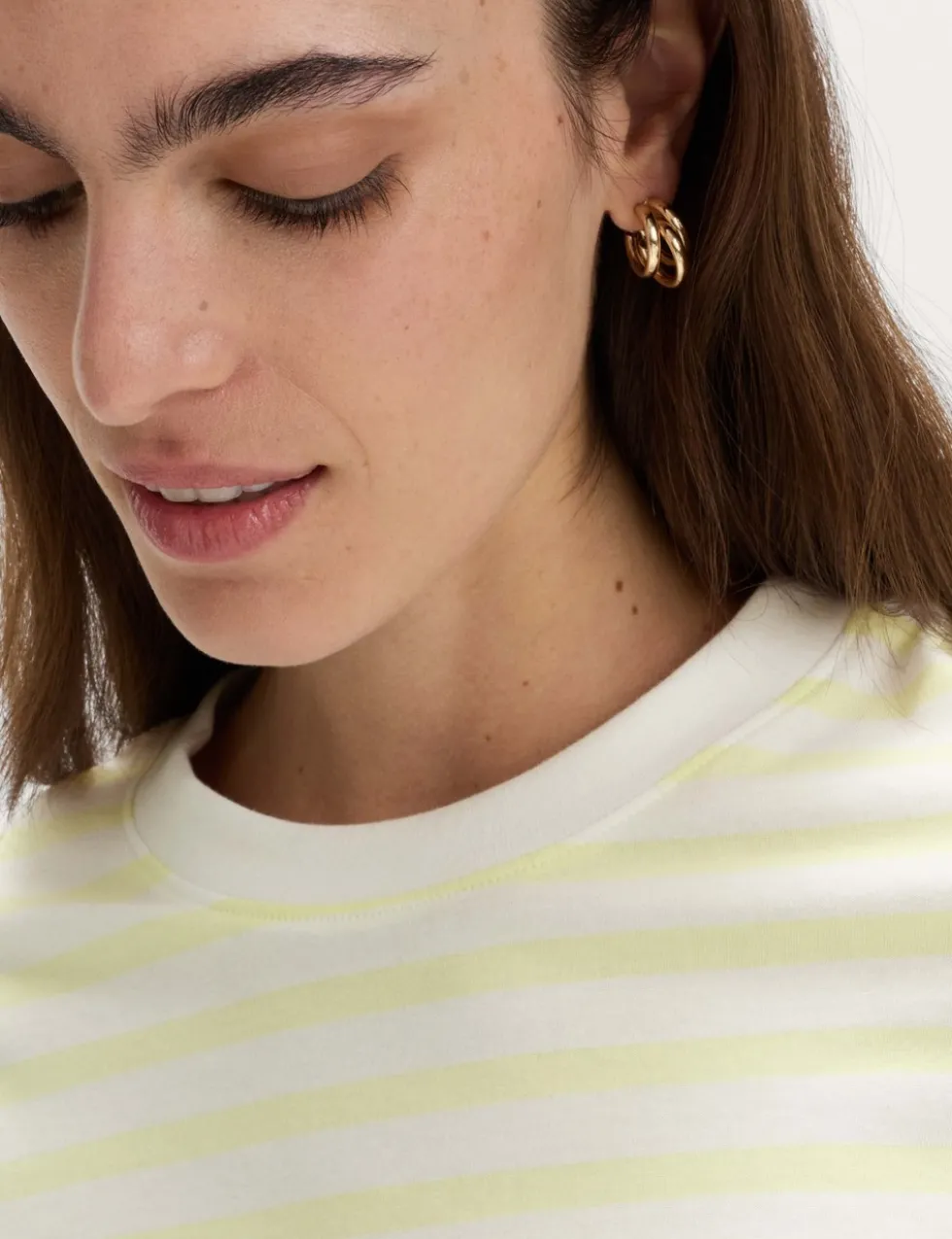 Pure Cotton Striped Everyday Fit T-Shirt