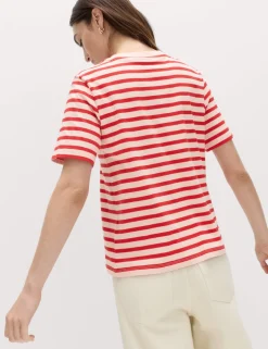Pure Cotton Striped Everyday Fit T-Shirt