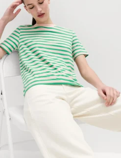 Pure Cotton Striped Everyday Fit T-Shirt
