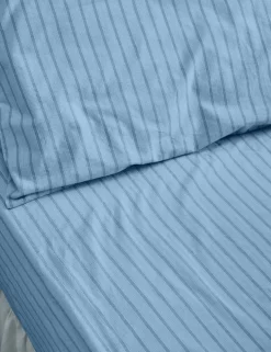 Pure Cotton Striped Fitted Sheet