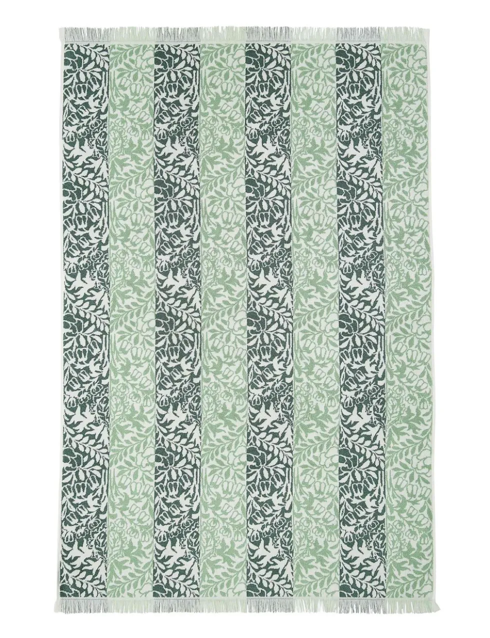Pure Cotton Striped Floral Towel