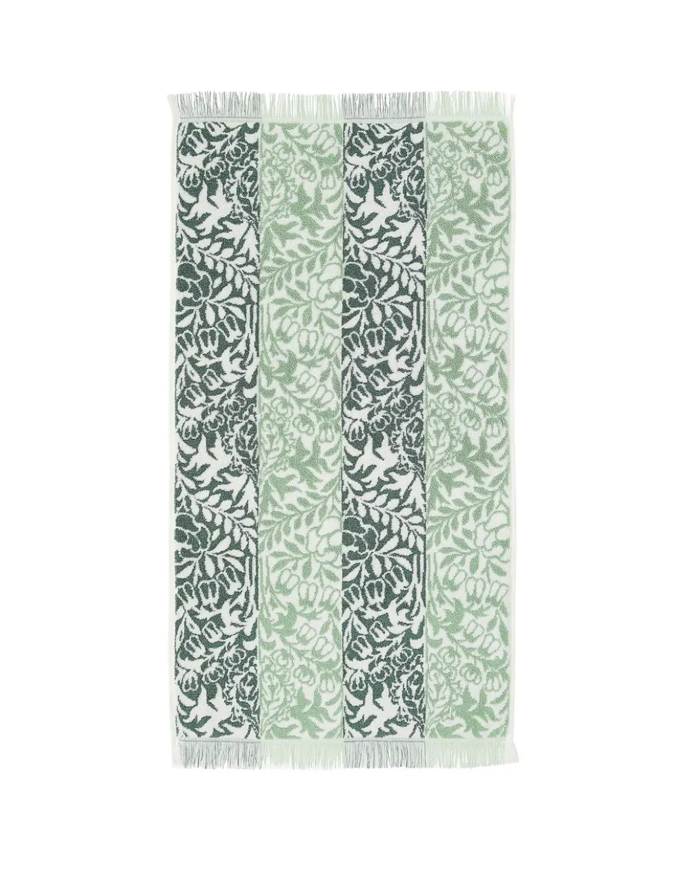 Pure Cotton Striped Floral Towel
