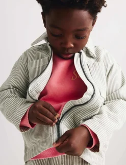Pure Cotton Striped Jacket (2-8 Yrs)