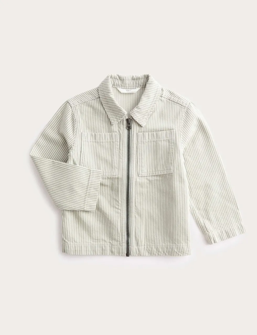 Pure Cotton Striped Jacket (2-8 Yrs)