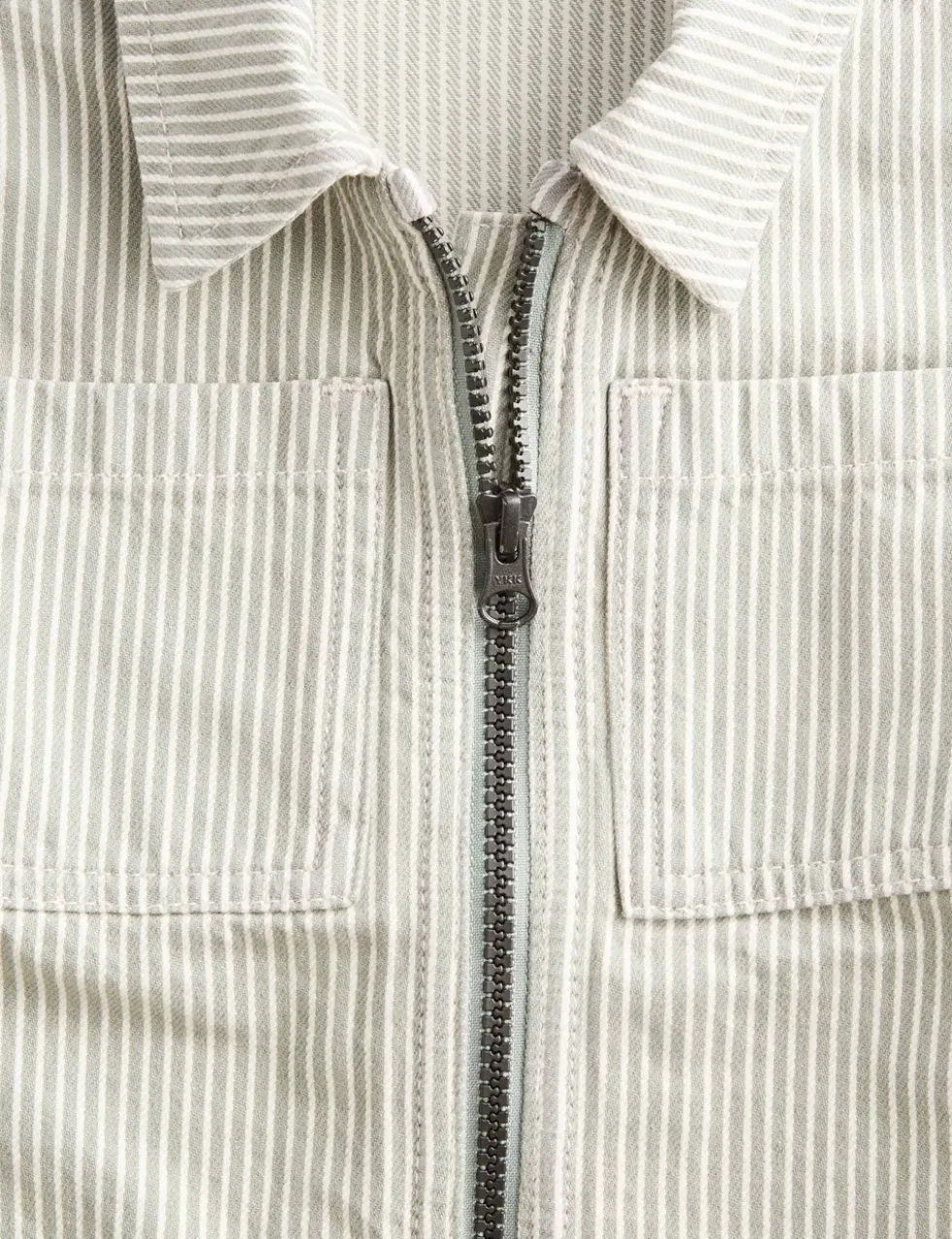 Pure Cotton Striped Jacket (2-8 Yrs)