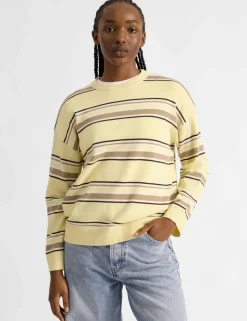 Pure Cotton Striped Jumper