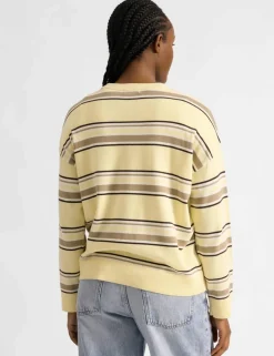 Pure Cotton Striped Jumper