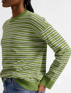 Pure Cotton Striped Jumper