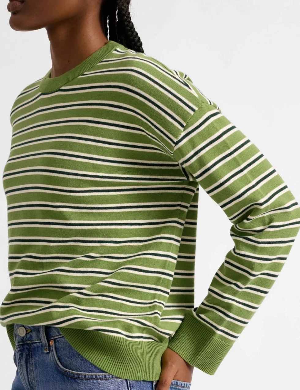 Pure Cotton Striped Jumper