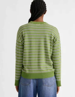 Pure Cotton Striped Jumper