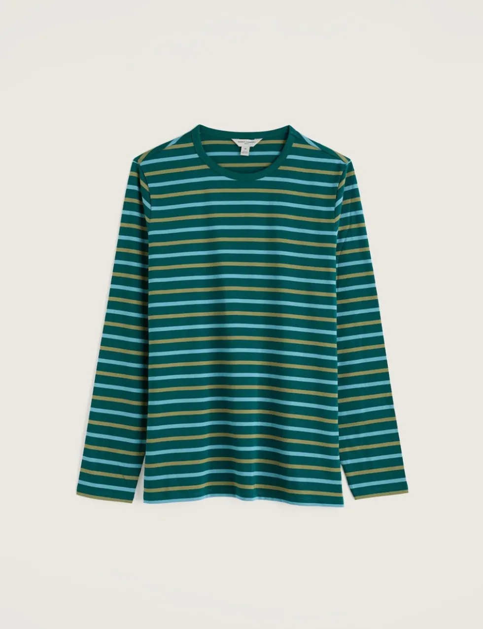 Pure Cotton Striped Long Sleeve T-Shirt