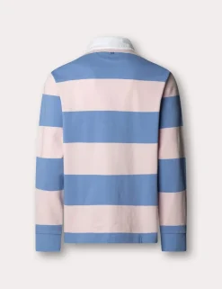 Pure Cotton Striped Long Sleeve Rugby Shirt