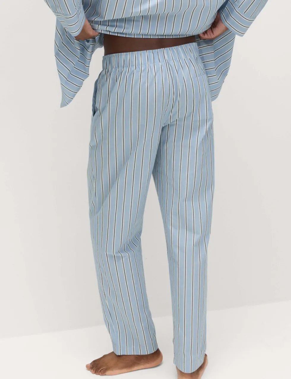 Pure Cotton Striped Loungewear Bottoms