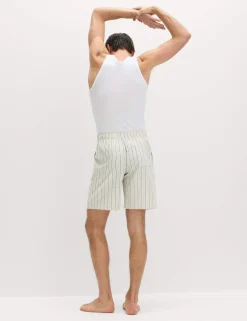 Pure Cotton Striped Loungewear Shorts