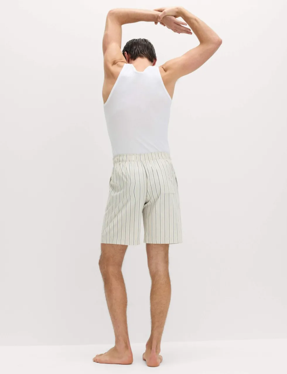 Pure Cotton Striped Loungewear Shorts
