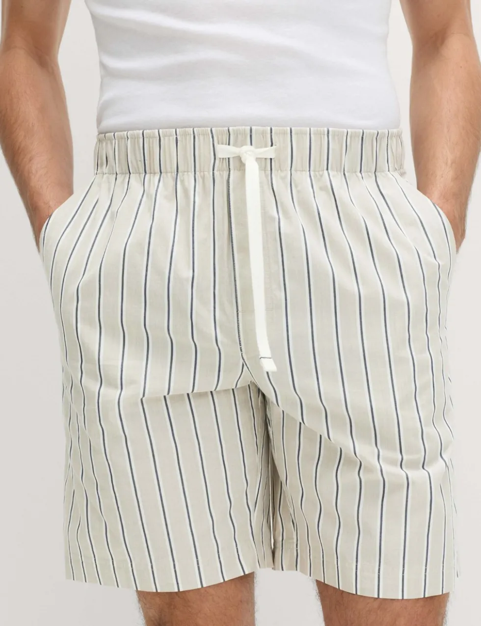 Pure Cotton Striped Loungewear Shorts