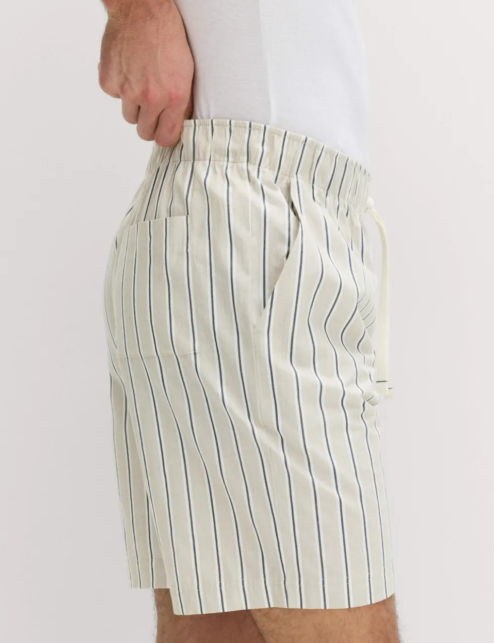 Pure Cotton Striped Loungewear Shorts
