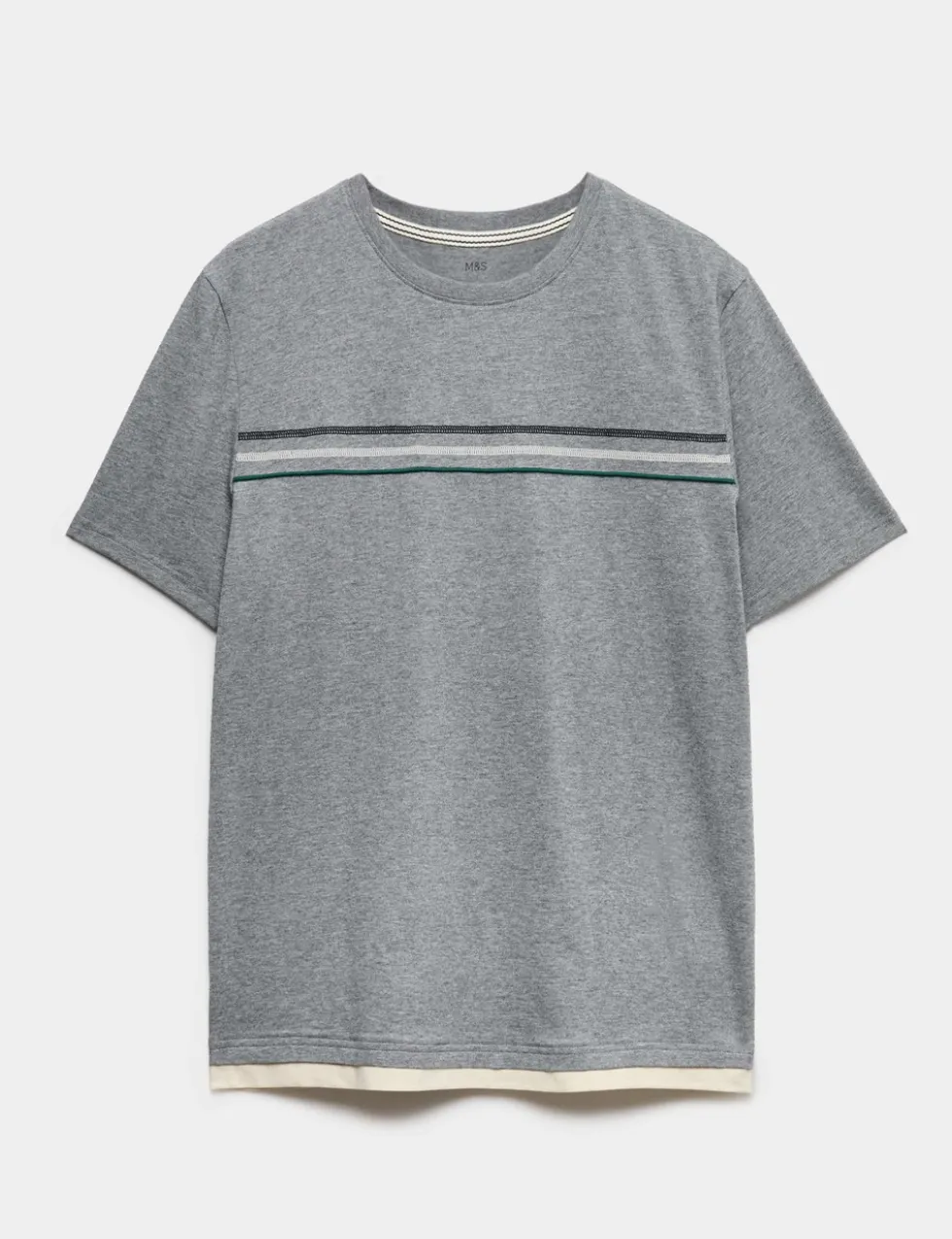 Pure Cotton Striped Loungewear Top
