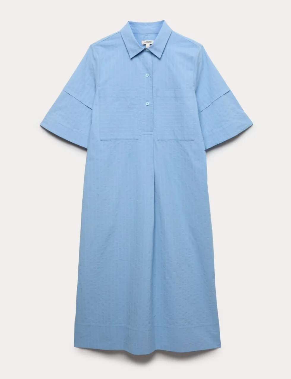 Pure Cotton Striped Midi Shirt Dress