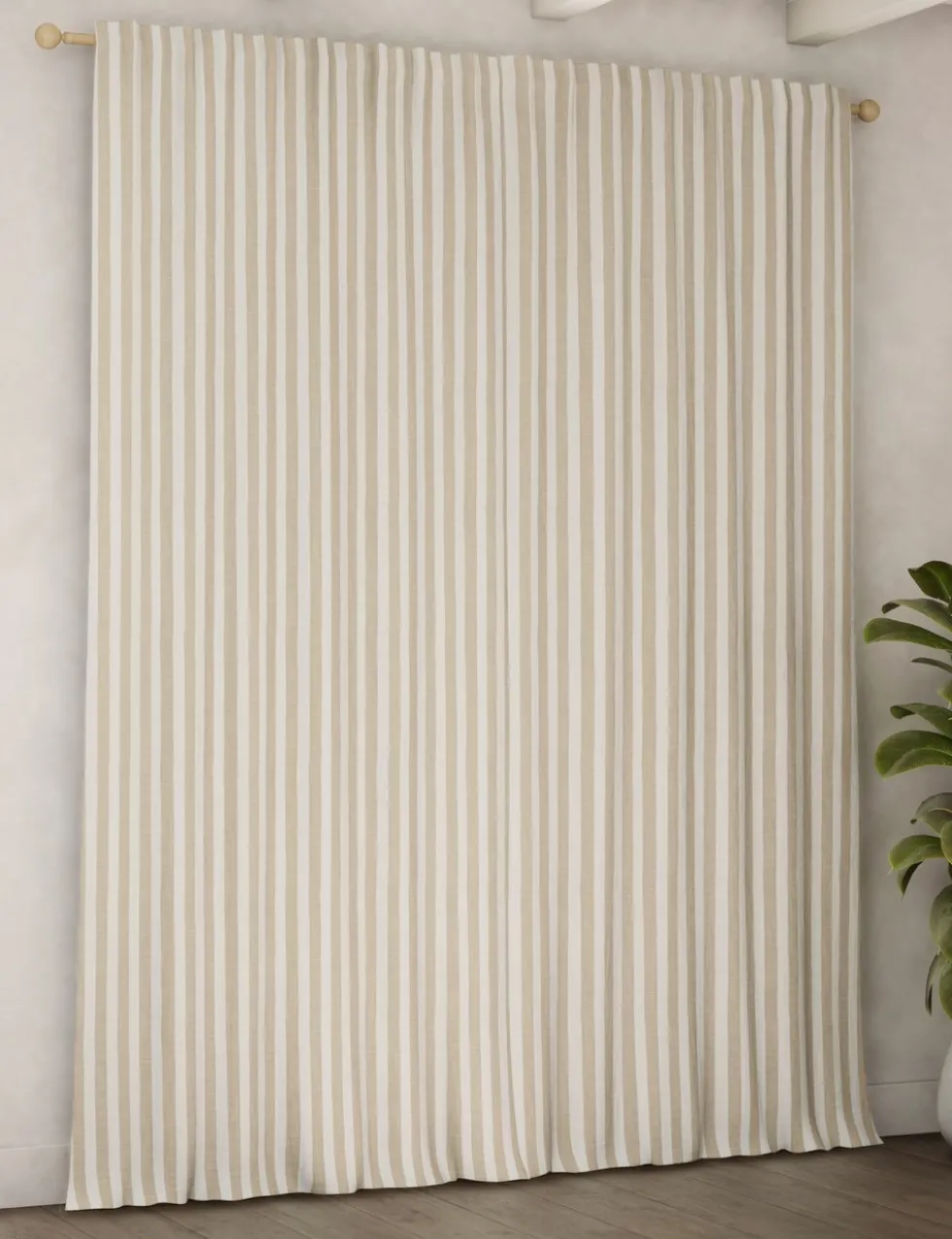 Pure Cotton Striped Multiway Curtains