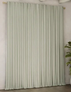 Pure Cotton Striped Multiway Curtains