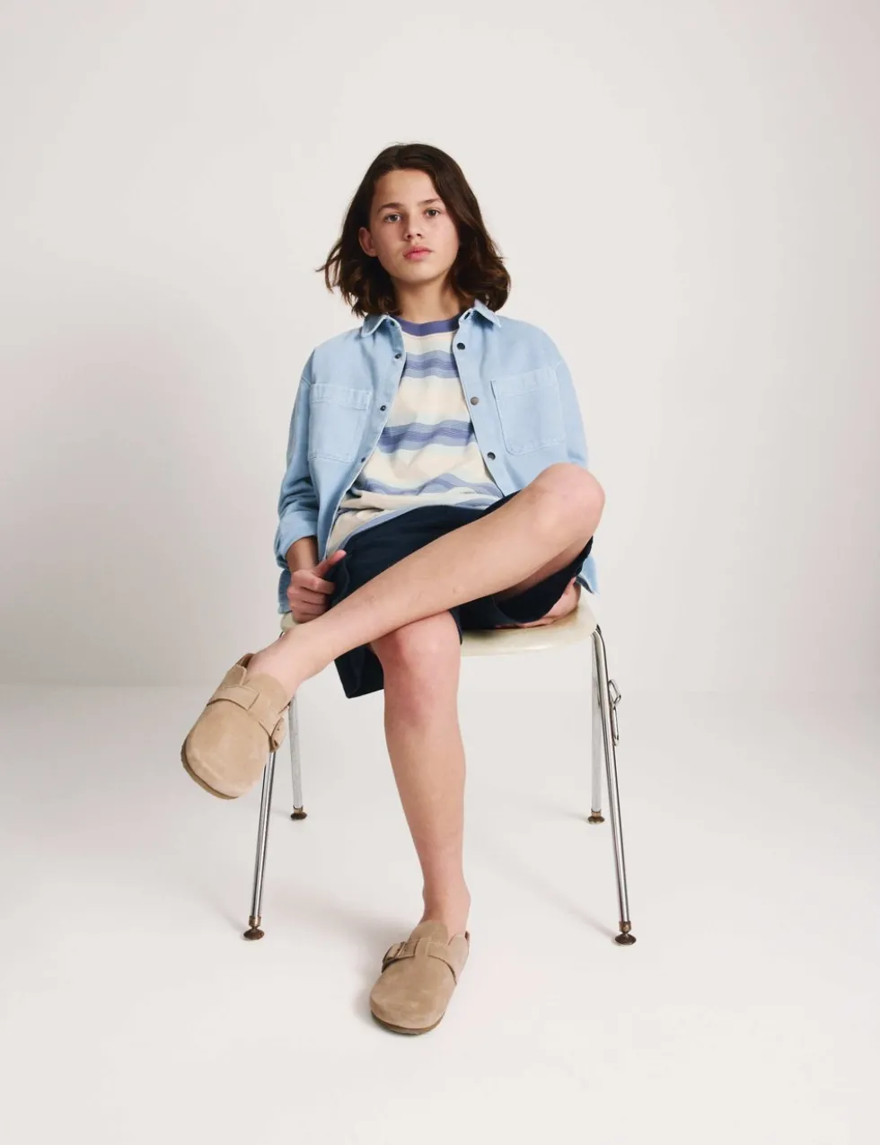 Pure Cotton Striped New Legacy T-Shirt (6-16 Yrs)