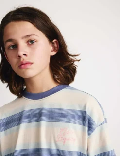 Pure Cotton Striped New Legacy T-Shirt (6-16 Yrs)