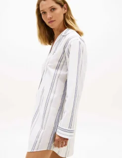 Pure Cotton Striped Nightshirt