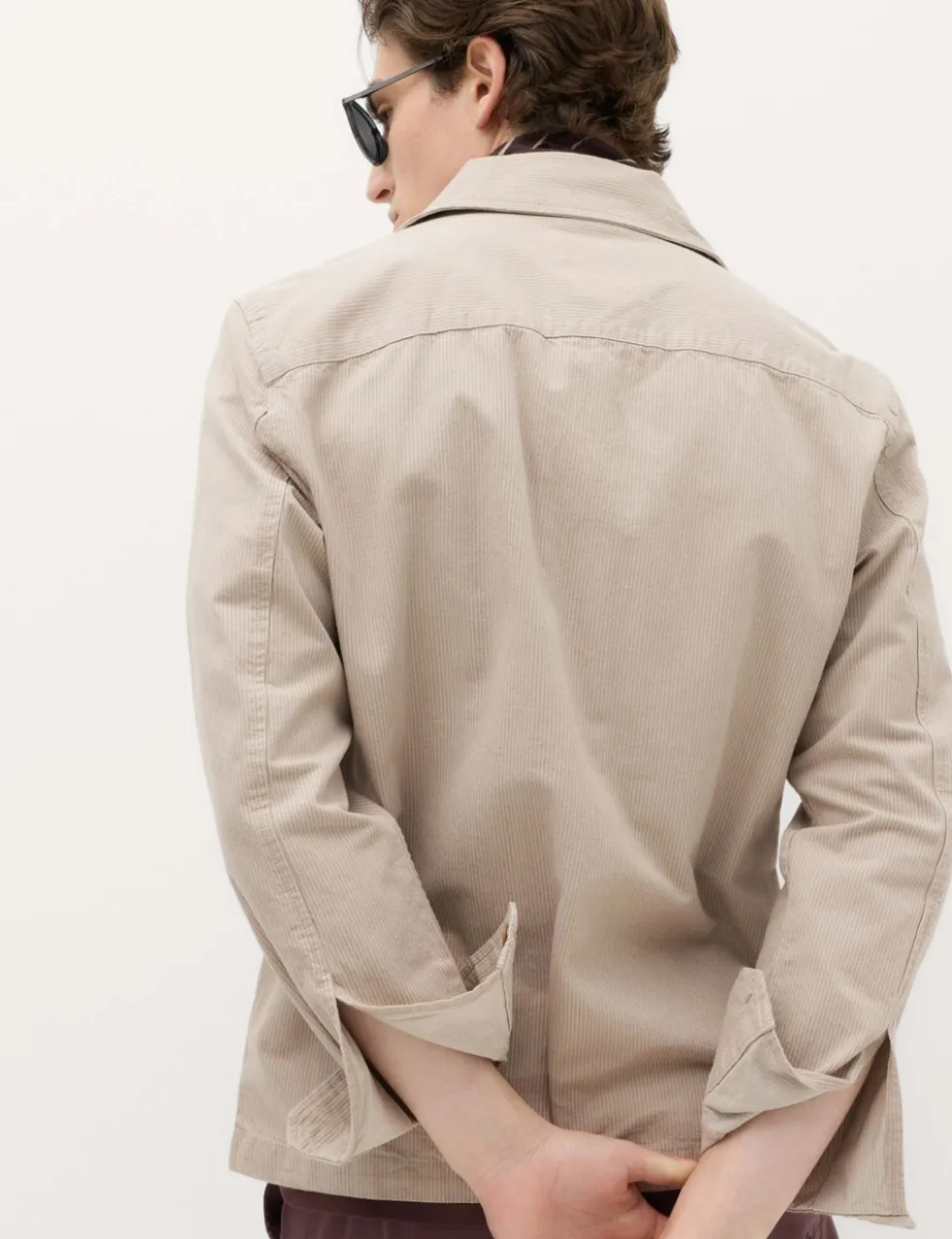 Pure Cotton Striped Overshirt