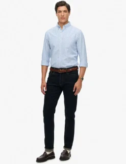 Pure Cotton Striped Oxford Shirt