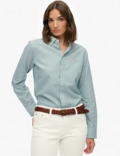 Pure Cotton Striped Oxford Shirt