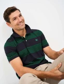 Pure Cotton Striped Polo Shirt