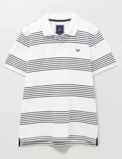 Pure Cotton Striped Polo Shirt