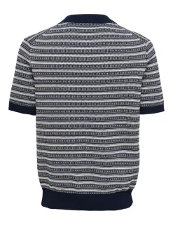 Pure Cotton Striped Polo Shirt