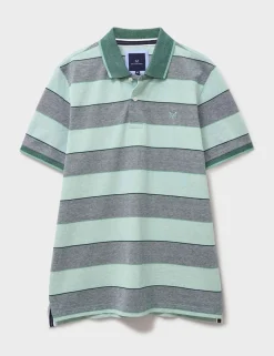 Pure Cotton Striped Polo Shirt