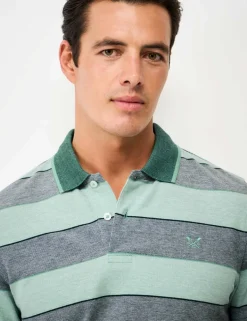 Pure Cotton Striped Polo Shirt