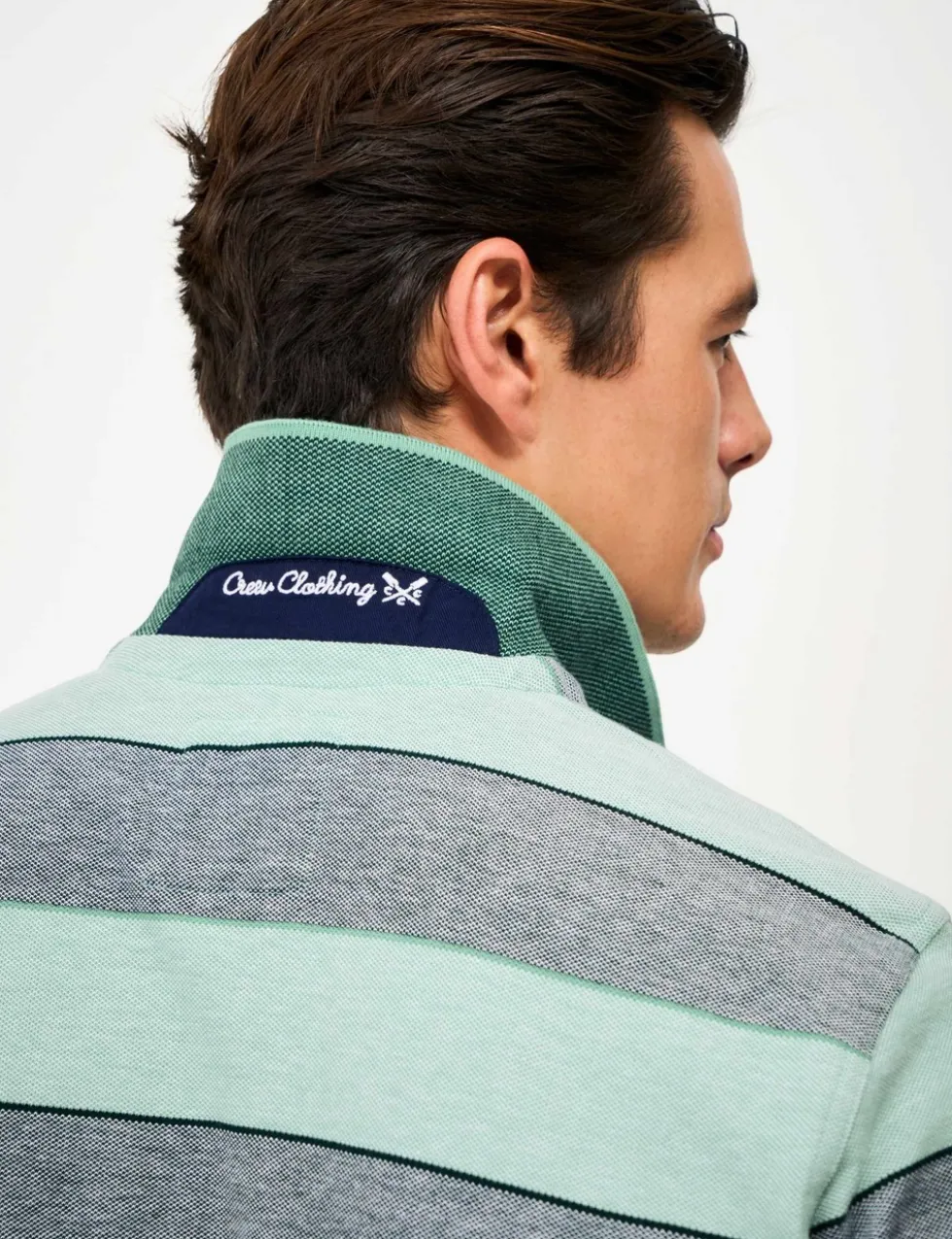 Pure Cotton Striped Polo Shirt