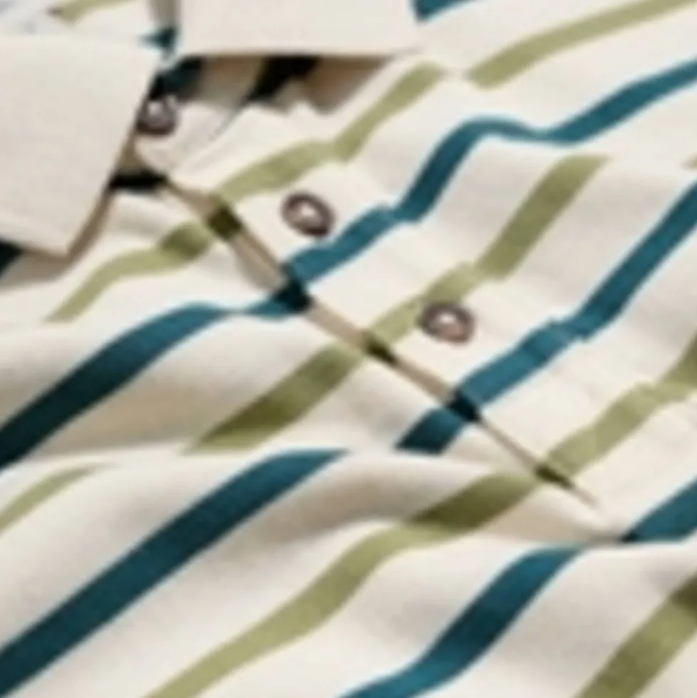 Pure Cotton Striped Polo Shirt
