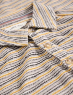 Pure Cotton Striped Polo Shirt