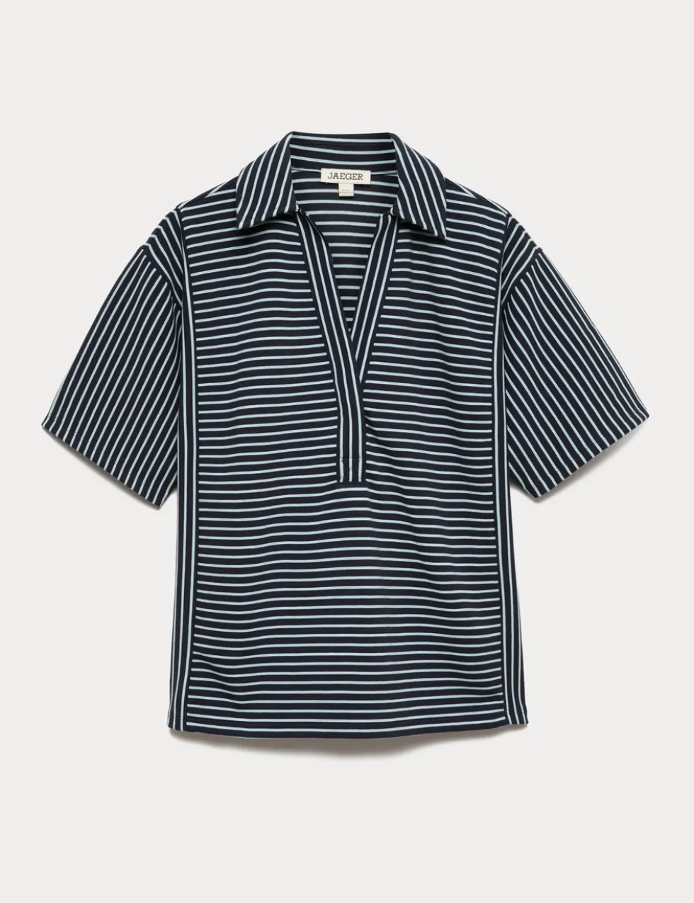 Pure Cotton Striped Polo Top
