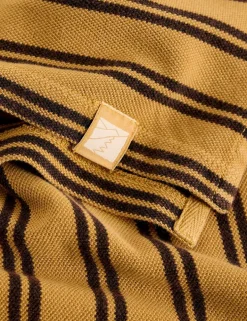 Pure Cotton Striped Polo Shirt