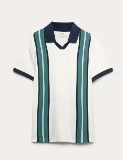 Pure Cotton Striped Polo Shirt (6-16 Yrs)