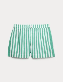 Pure Cotton Striped Pyjama Shorts