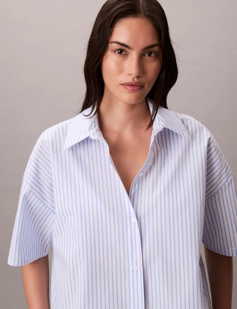 Pure Cotton Striped Pyjama Shirt