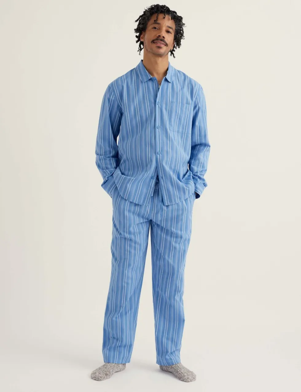 Pure Cotton Striped Pyjama Set