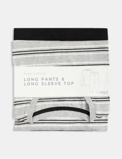 Pure Cotton Striped Pyjama Set