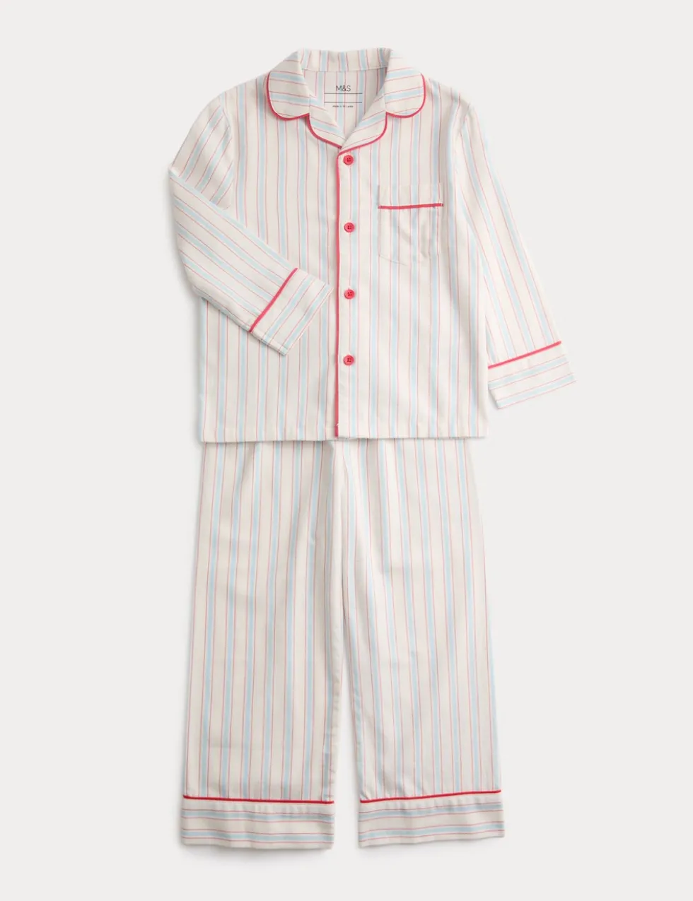 Pure Cotton Striped Pyjamas (9 Mths-8 Yrs)