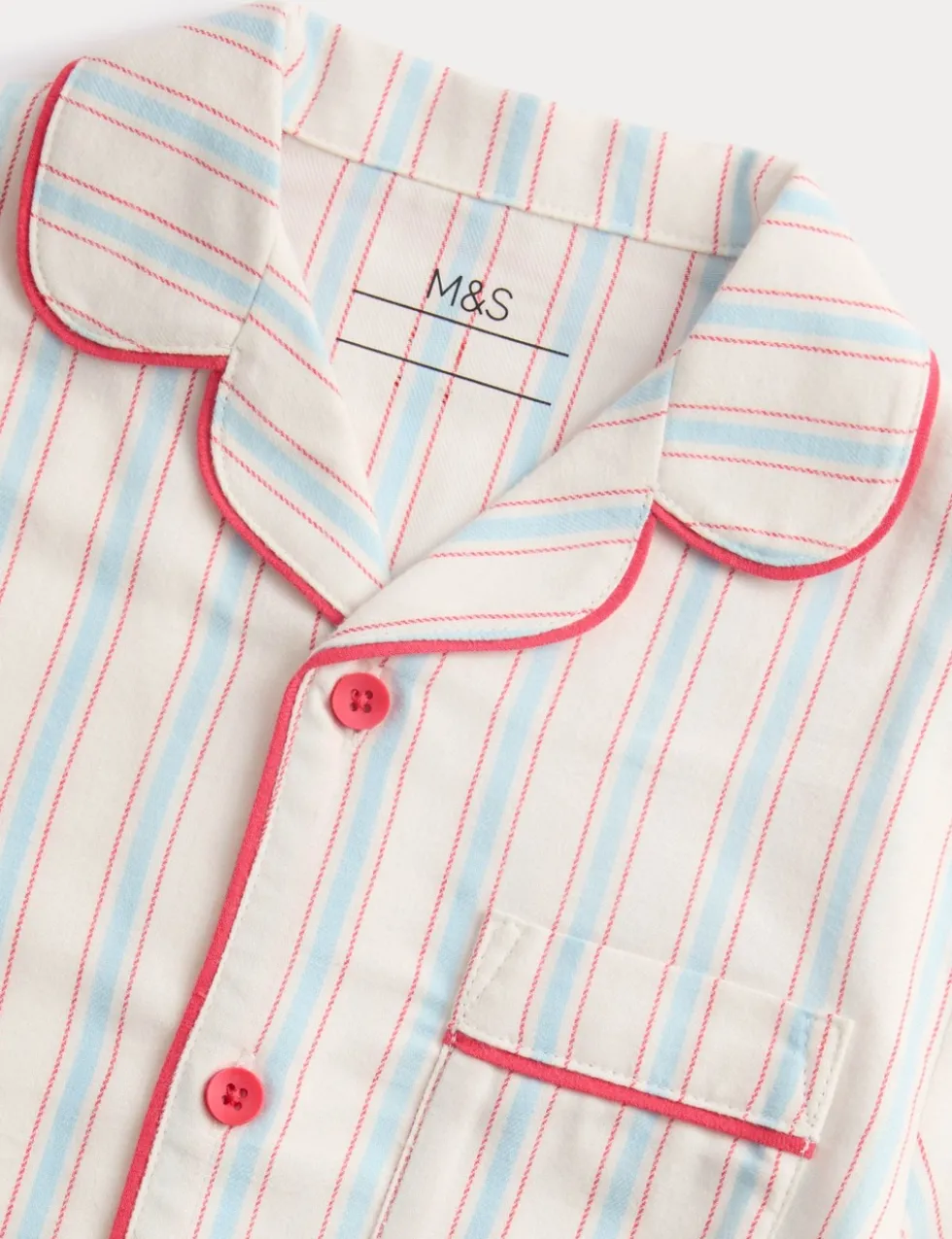 Pure Cotton Striped Pyjamas (9 Mths-8 Yrs)