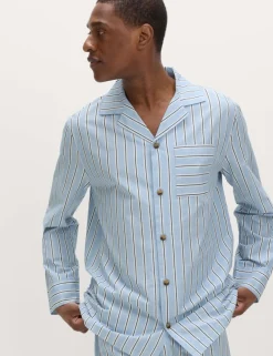 Pure Cotton Striped Pyjama Top